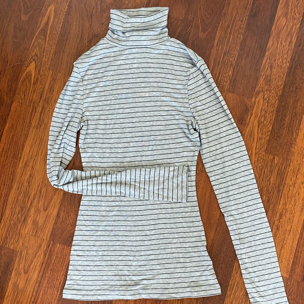 Anthropologie striped turtleneck